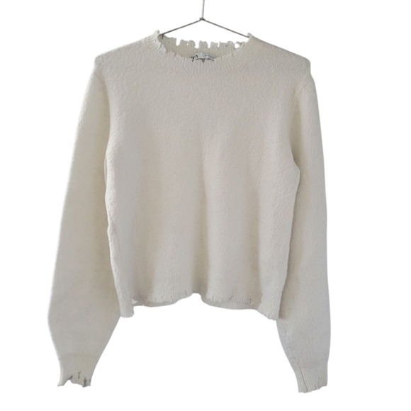 EUC Zara White Alpaca & Wool Sweater - Picture 4 of 9